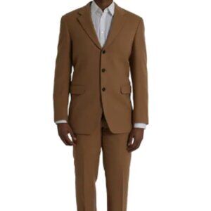 Prada BROWN CASHMERE 2 PIECE SINGLE BREASTED SUIT